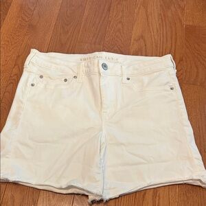 American Eagle Outfitters White Denim Jean Shorts